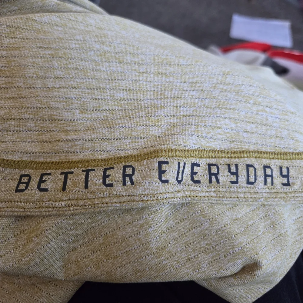 Lululemon Mens Drysense Training Tee Medium Heathered Bronze Green Medium - Picture 8 of 15